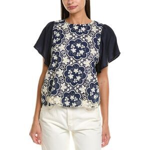 Anna Kay Womens Ixadora Fleur Top, Black